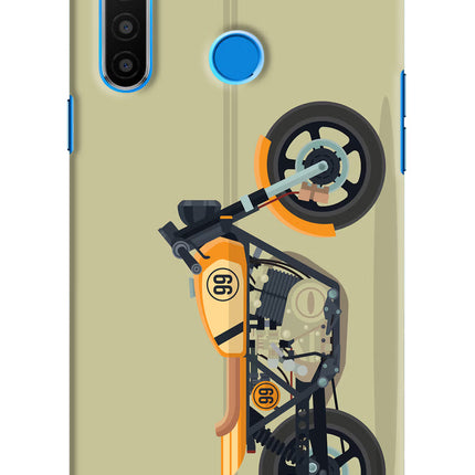 Vertical Speedster Realme 5/5i/5s Hard Case Back Cover by Casekaro