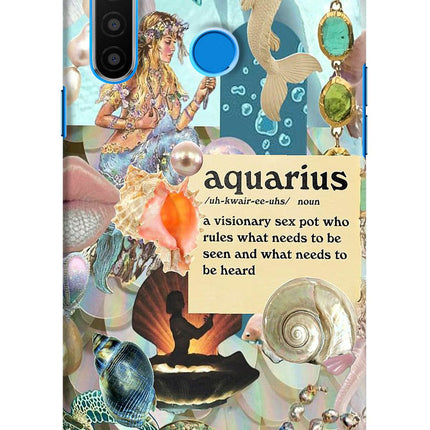 Aquarius Zodiac Realme 5/5i/5s Hard Case Back Cover by Casekaro