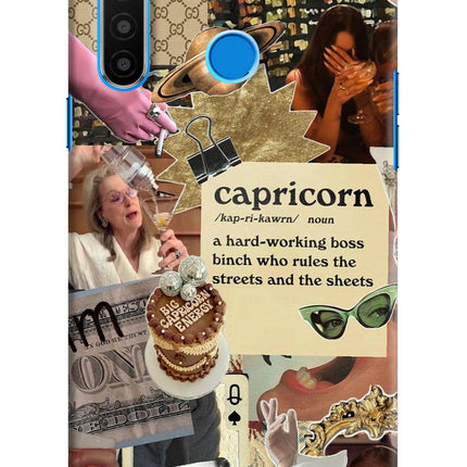 Capricorn Zodiac Realme 5/5i/5s Hard Case Back Cover by Casekaro