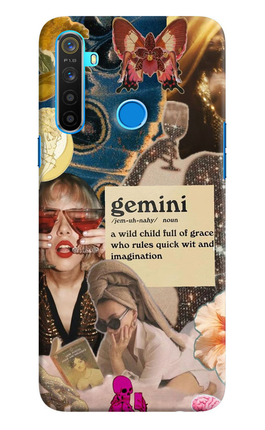 Gemini Zodiac Realme 5/5i/5s Hard Case Back Cover by Casekaro