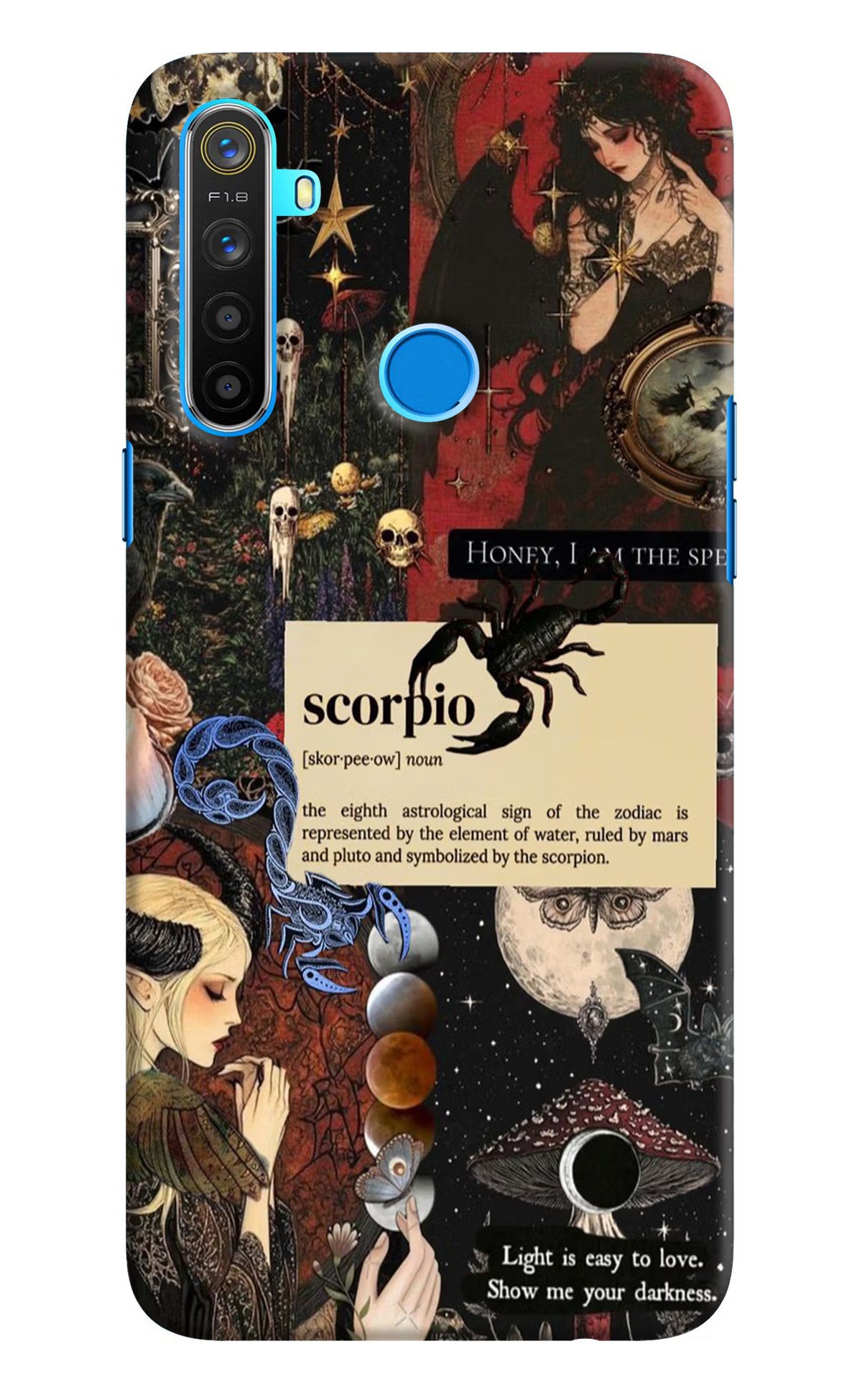 Scorpio Zodiac Realme 5/5i/5s Hard Case Back Cover by Casekaro