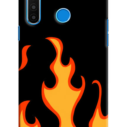 Fired Up – Black Realme 5/5i/5s Hard Case Back Cover by Casekaro