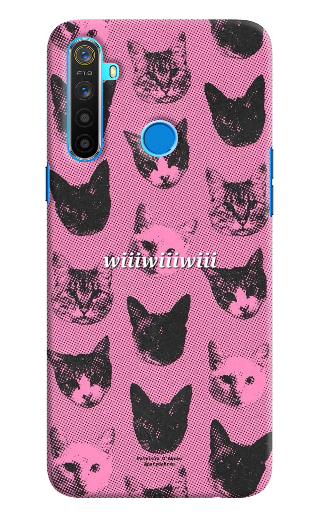 Pink Cats Realme 5/5i/5s Hard Case Back Cover by Casekaro