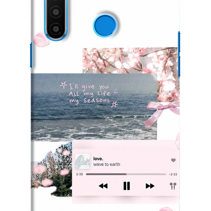 Wave to earth Realme 5/5i/5s Hard Case Back Cover by Casekaro