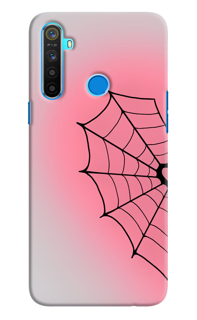 Pink Web Realme 5/5i/5s Hard Case Back Cover by Casekaro