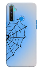 Blue Web Realme 5/5i/5s Hard Case Back Cover by Casekaro
