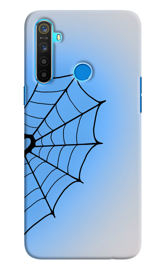 Blue Web Realme 5/5i/5s Hard Case Back Cover by Casekaro