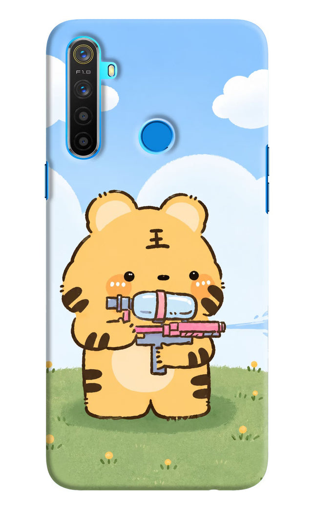 Tiger Treat Realme 5/5i/5s Hard Case Back Cover by Casekaro