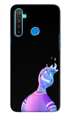 Wade Wave Realme 5/5i/5s Hard Case Back Cover by Casekaro