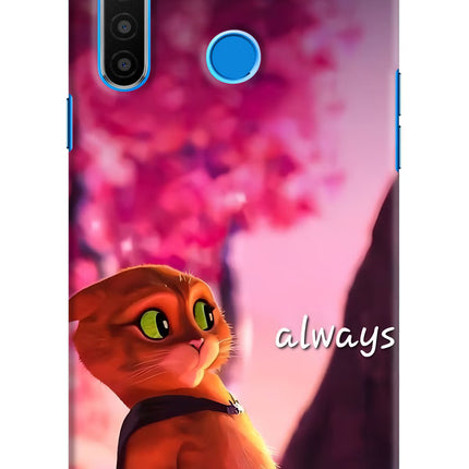 Always Cat Realme 5/5i/5s Hard Case Back Cover by Casekaro