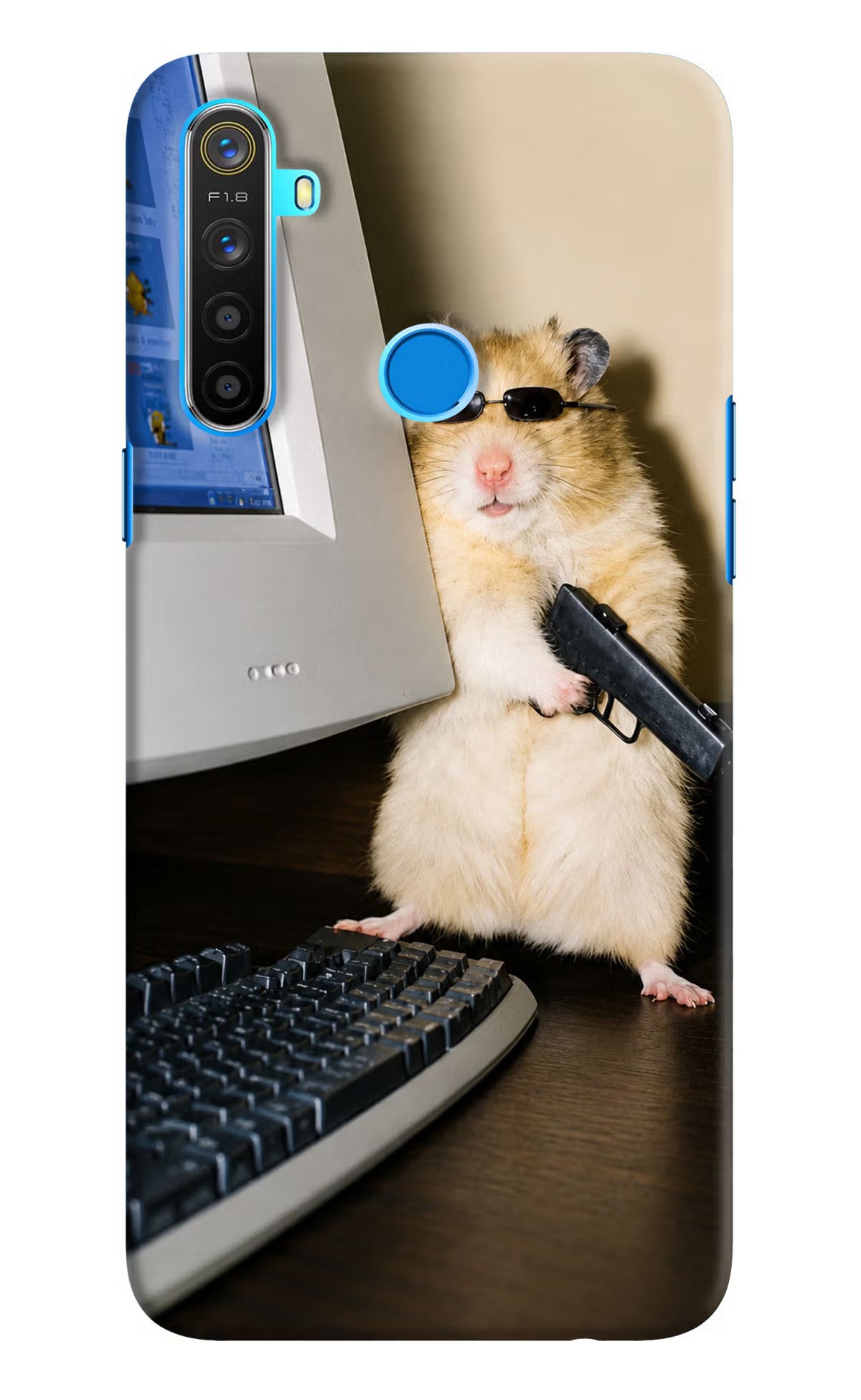 Hacker Hamster Realme 5/5i/5s Back Cover