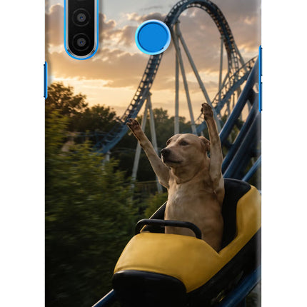 Rollercoaster Dog Realme 5/5i/5s Hard Case Back Cover by Casekaro