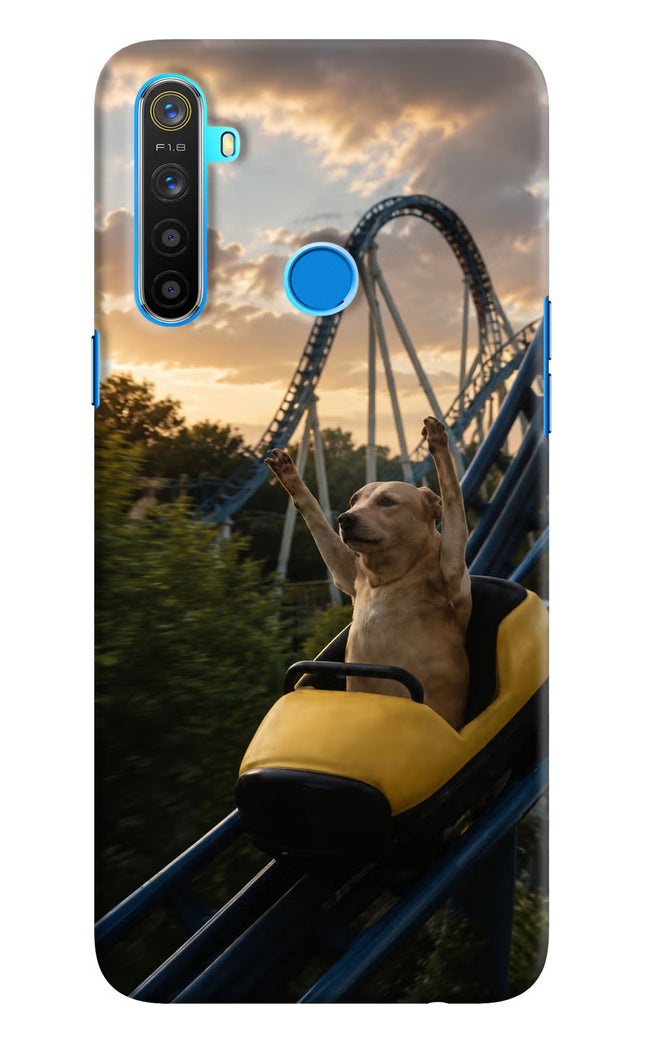 Rollercoaster Dog Realme 5/5i/5s Hard Case Back Cover by Casekaro