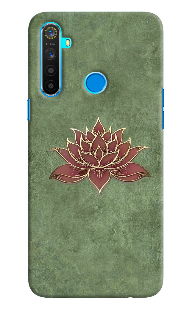 Lotus Grace Realme 5/5i/5s Hard Case Back Cover by Casekaro