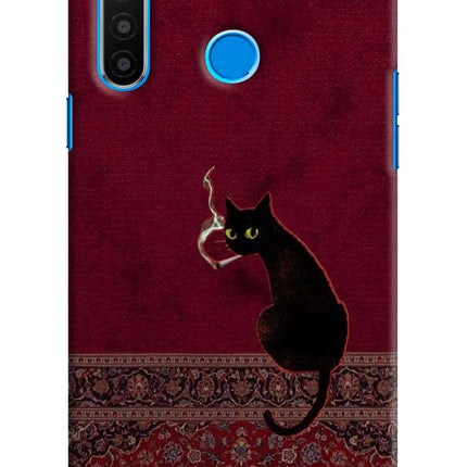 Midnight Cat Realme 5/5i/5s Hard Case Back Cover by Casekaro