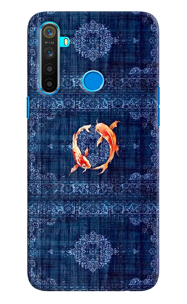 Koi Blue Realme 5/5i/5s Hard Case Back Cover by Casekaro