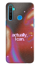 Pink Aura Realme 5/5i/5s Hard Case Back Cover by Casekaro