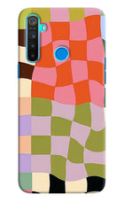 Wavy Grid Realme 5/5i/5s Hard Case Back Cover by Casekaro