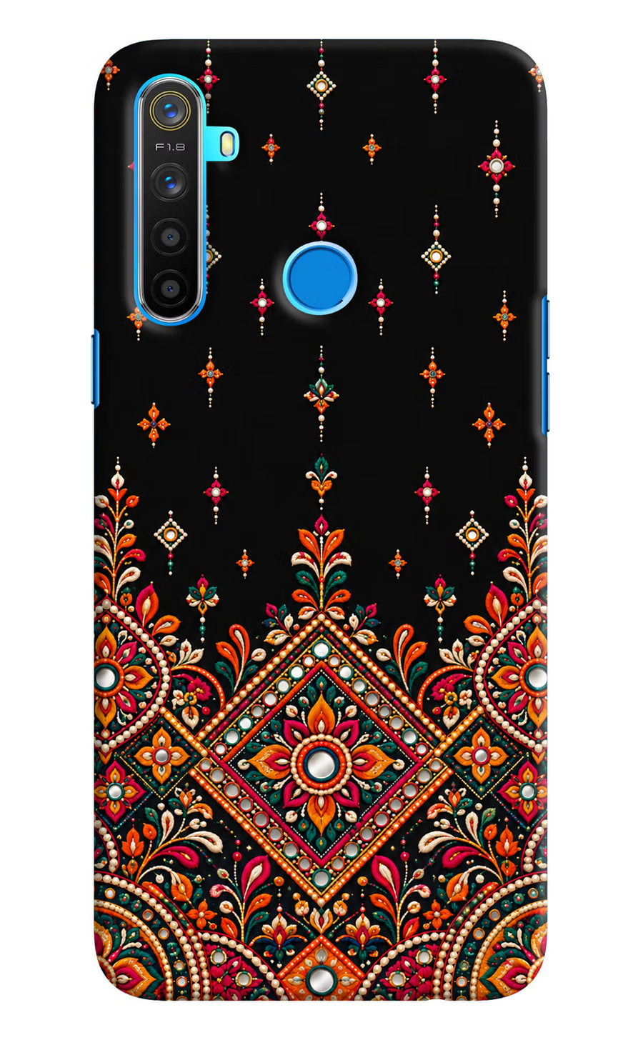Noir Mehfil Realme 5/5i/5s Back Cover, Hard case