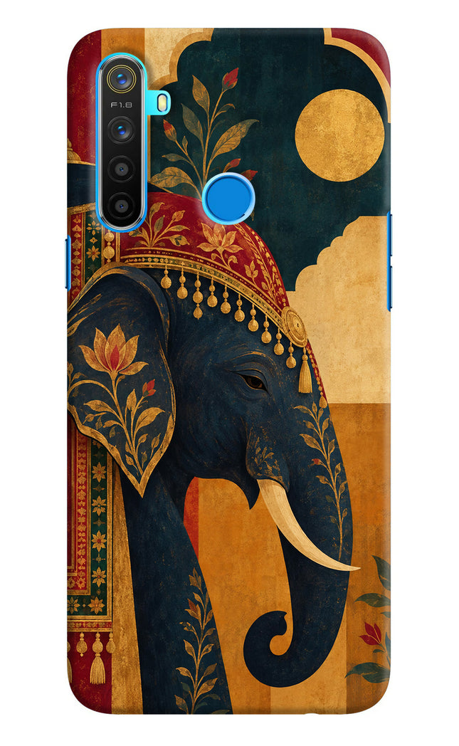 Royal Elephant Realme 5/5i/5s Hard Case Back Cover by Casekaro