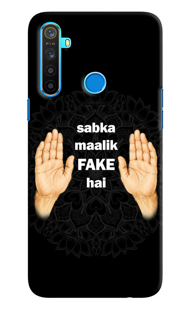 Sabka Malik Fake Realme 5/5i/5s Hard Case Back Cover by Casekaro