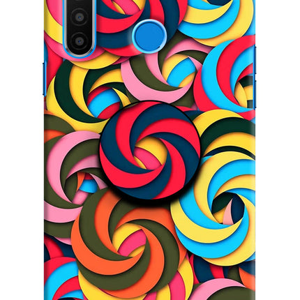 Spiral Pattern Realme 5/5i/5s Pop Case by Casekaro