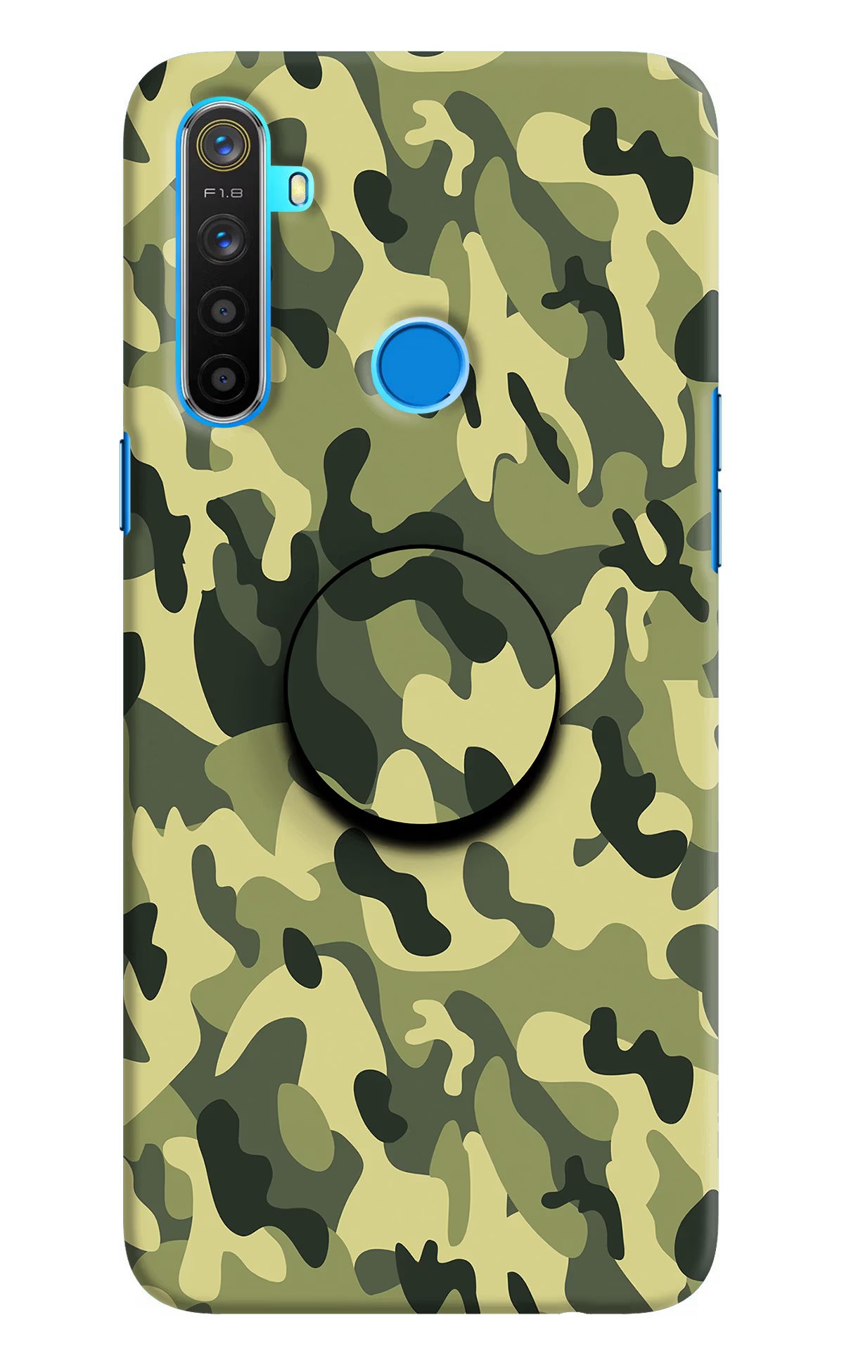 Camouflage Realme 5/5i/5s Pop Case by Casekaro