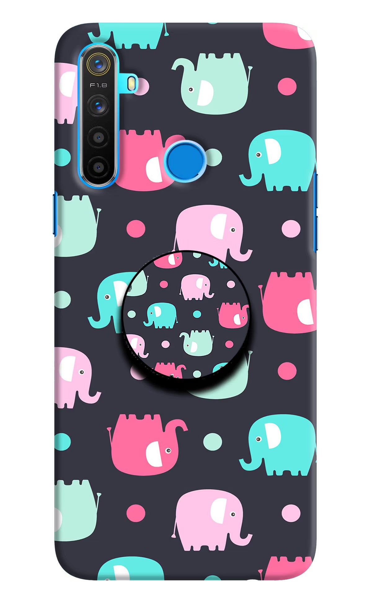 Baby Elephants Realme 5/5i/5s Pop Case by Casekaro