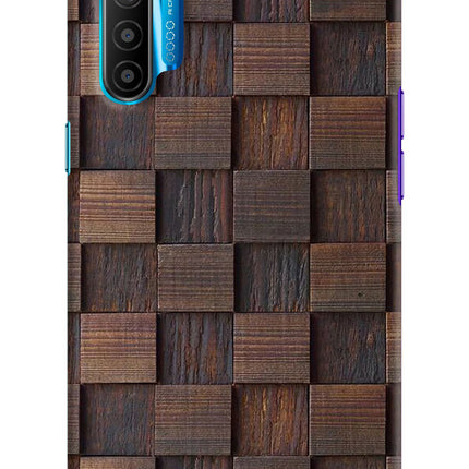 Wooden Cube Design Realme XT/X2 Hard Case Back Cover by Casekaro