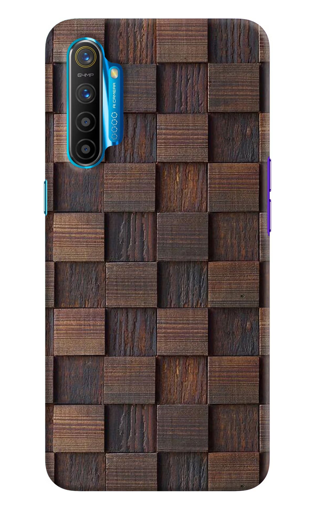 Wooden Cube Design Realme XT/X2 Hard Case Back Cover by Casekaro