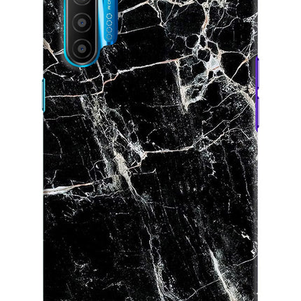 Black Marble Texture Realme XT/X2 Hard Case Back Cover by Casekaro