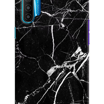 Black Marble Pattern Realme XT/X2 Hard Case Back Cover by Casekaro