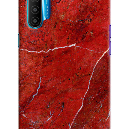 Red Marble Design Realme XT/X2 Hard Case Back Cover by Casekaro