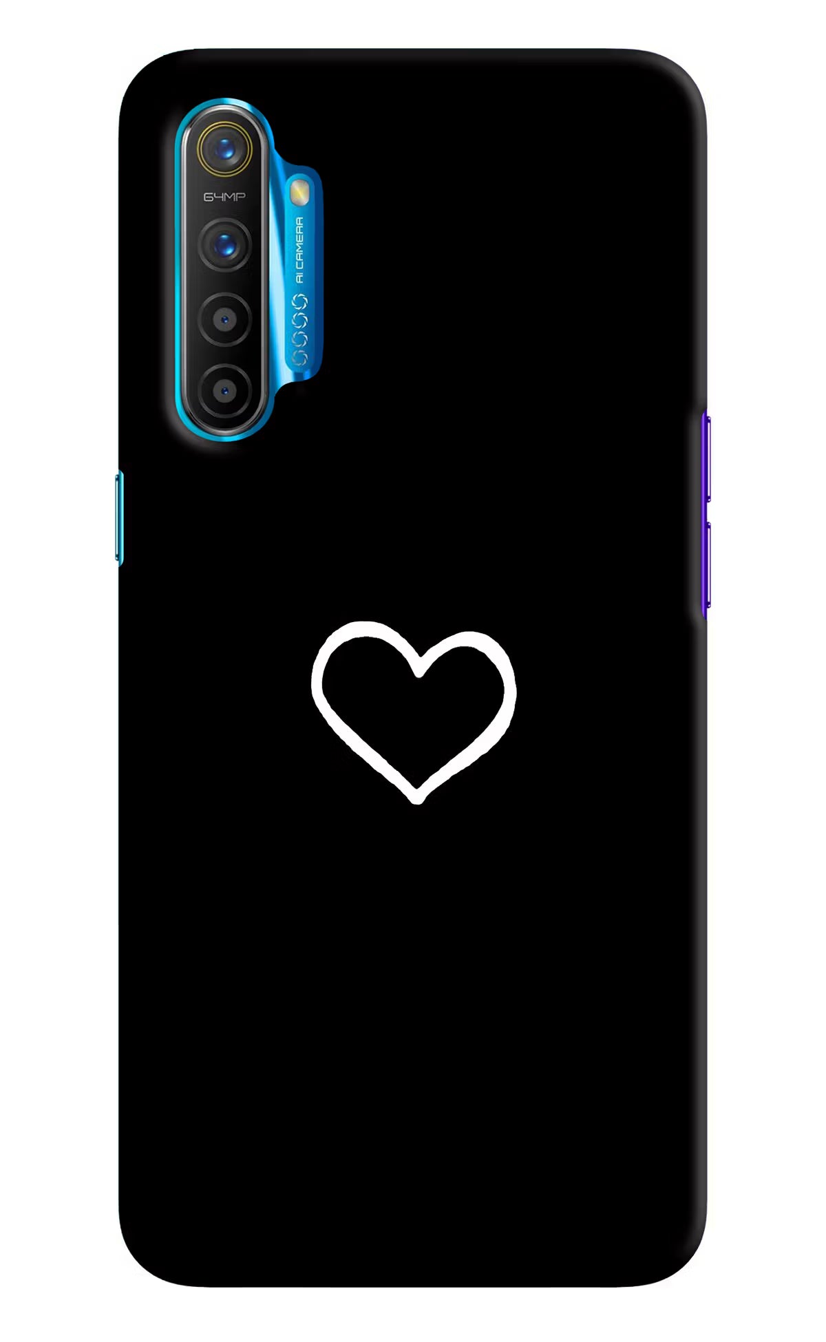 Heart Realme XT/X2 Hard Case Back Cover by Casekaro