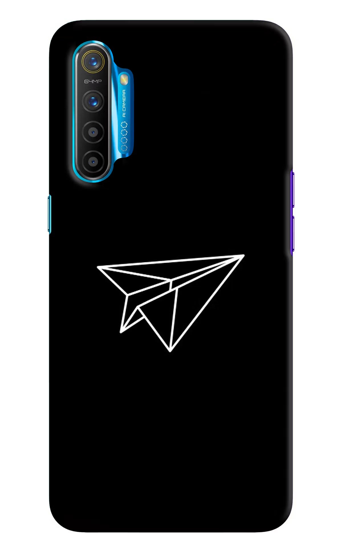 Paper Plane White Realme XT/X2 Hard Case Back Cover by Casekaro