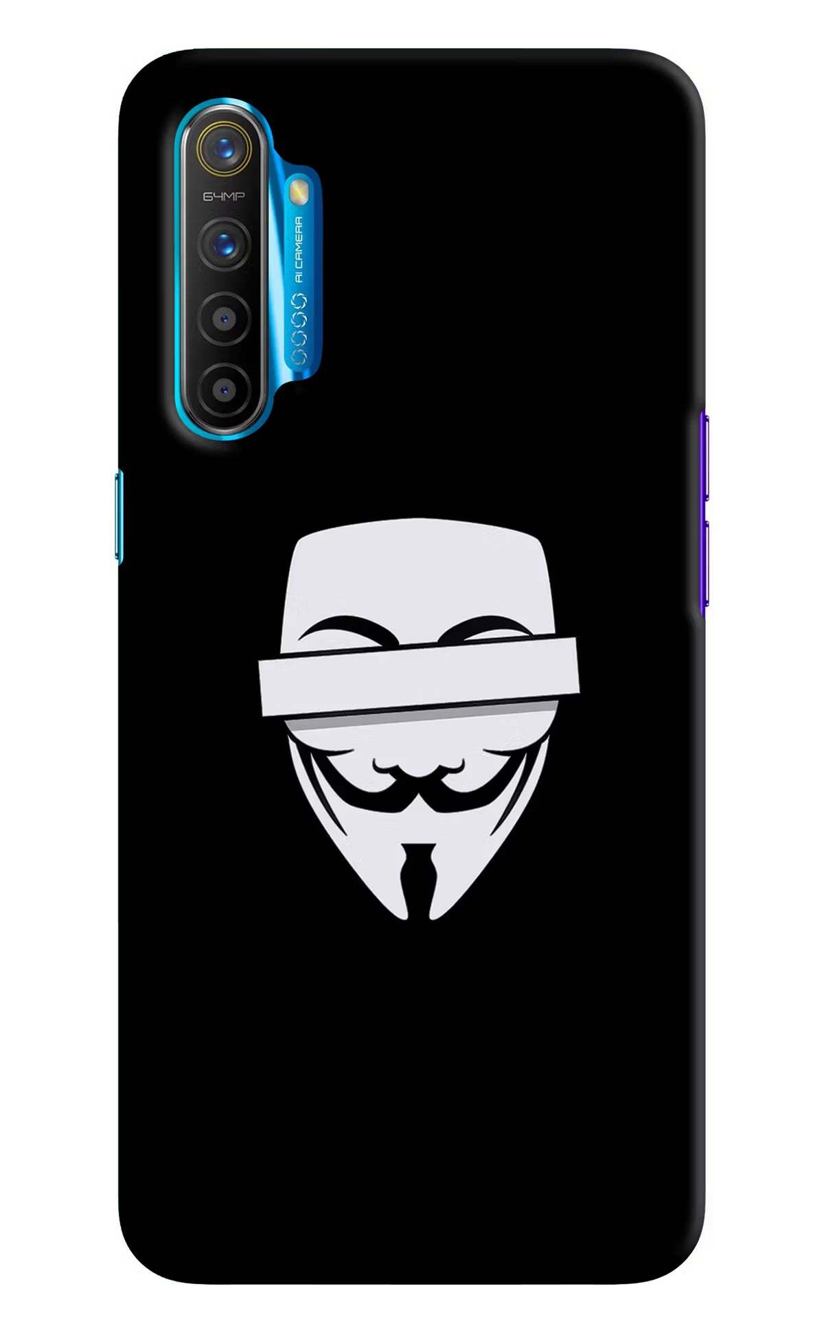 Anonymous Face Realme XT/X2 Hard Case Back Cover by Casekaro