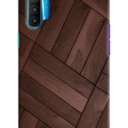 Wooden Texture Design Realme XT/X2 Hard Case Back Cover by Casekaro