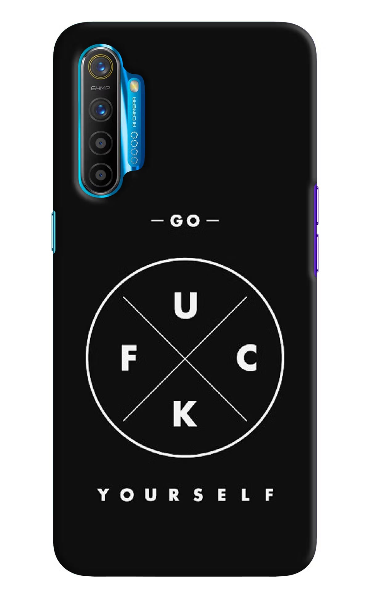 Go Fuck Yourself Realme XT/X2 Hard Case Back Cover by Casekaro