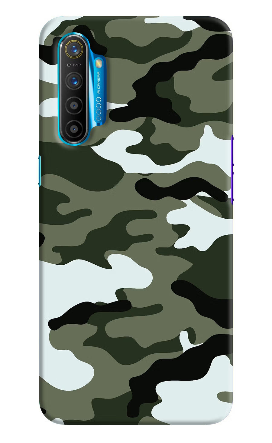 Camouflage Realme XT/X2 Back Cover, Hard case