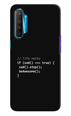 Life Motto Code Realme XT/X2 Hard Case Back Cover by Casekaro