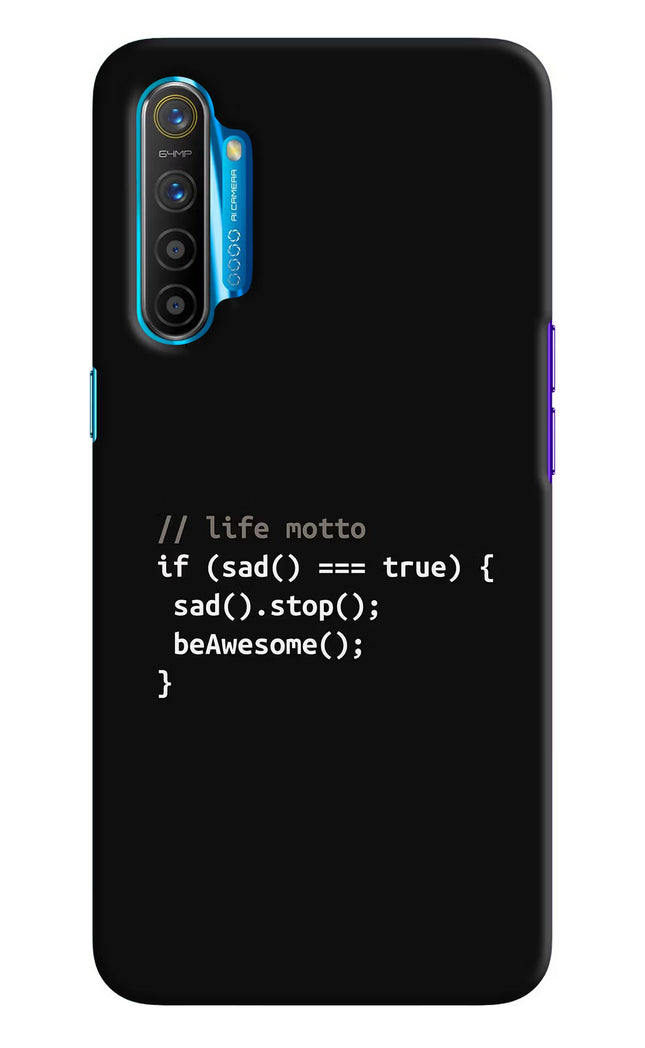 Life Motto Code Realme XT/X2 Hard Case Back Cover by Casekaro