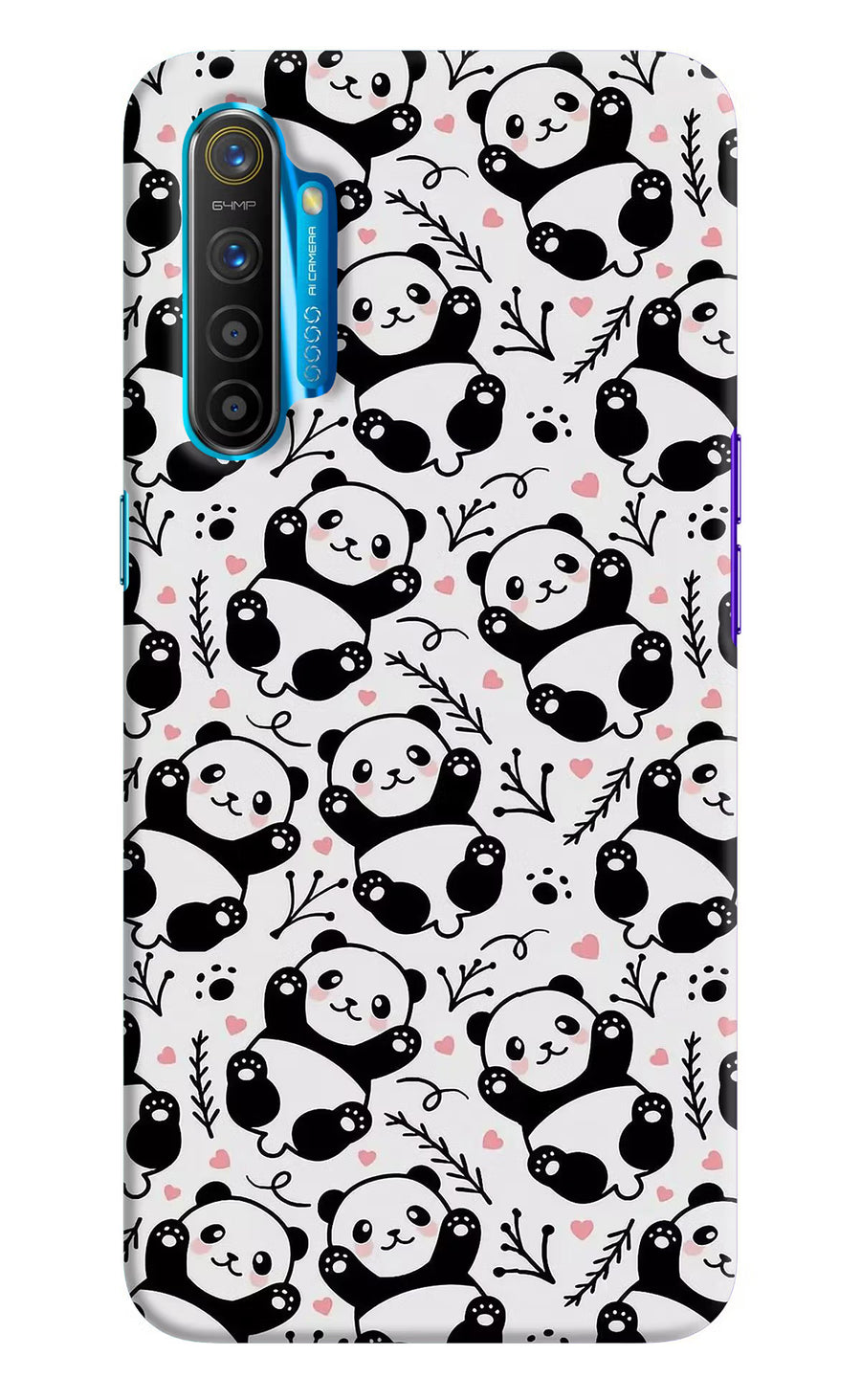 Cute Panda Realme XT/X2 Back Cover, Hard case