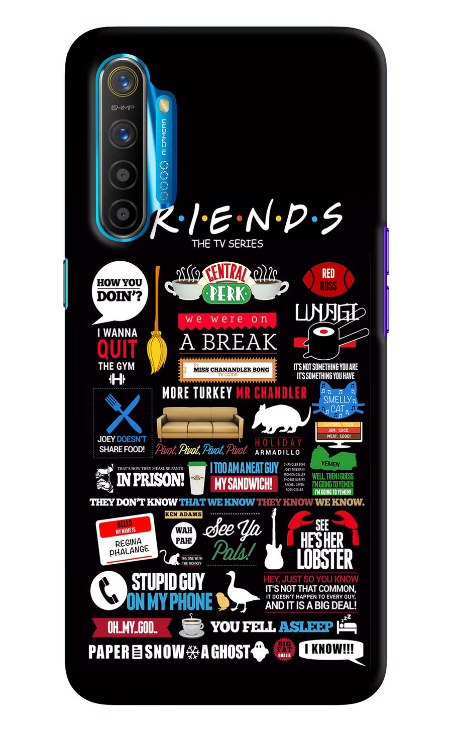 FRIENDS Realme XT/X2 Back Cover, Hard case