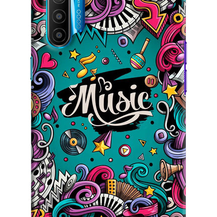 Music Graffiti Realme XT/X2 Hard Case Back Cover by Casekaro