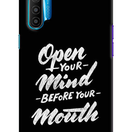Open Your Mind Before Your Mouth Realme XT/X2 Hard Case Back Cover by Casekaro