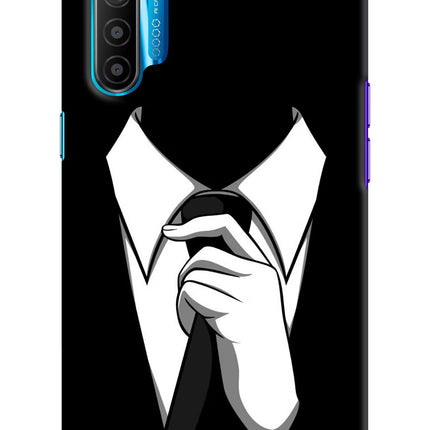 Black Tie Realme XT/X2 Hard Case Back Cover by Casekaro