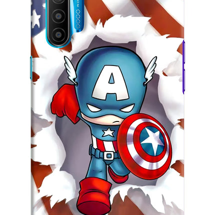 Captain America Realme XT/X2 Hard Case Back Cover by Casekaro