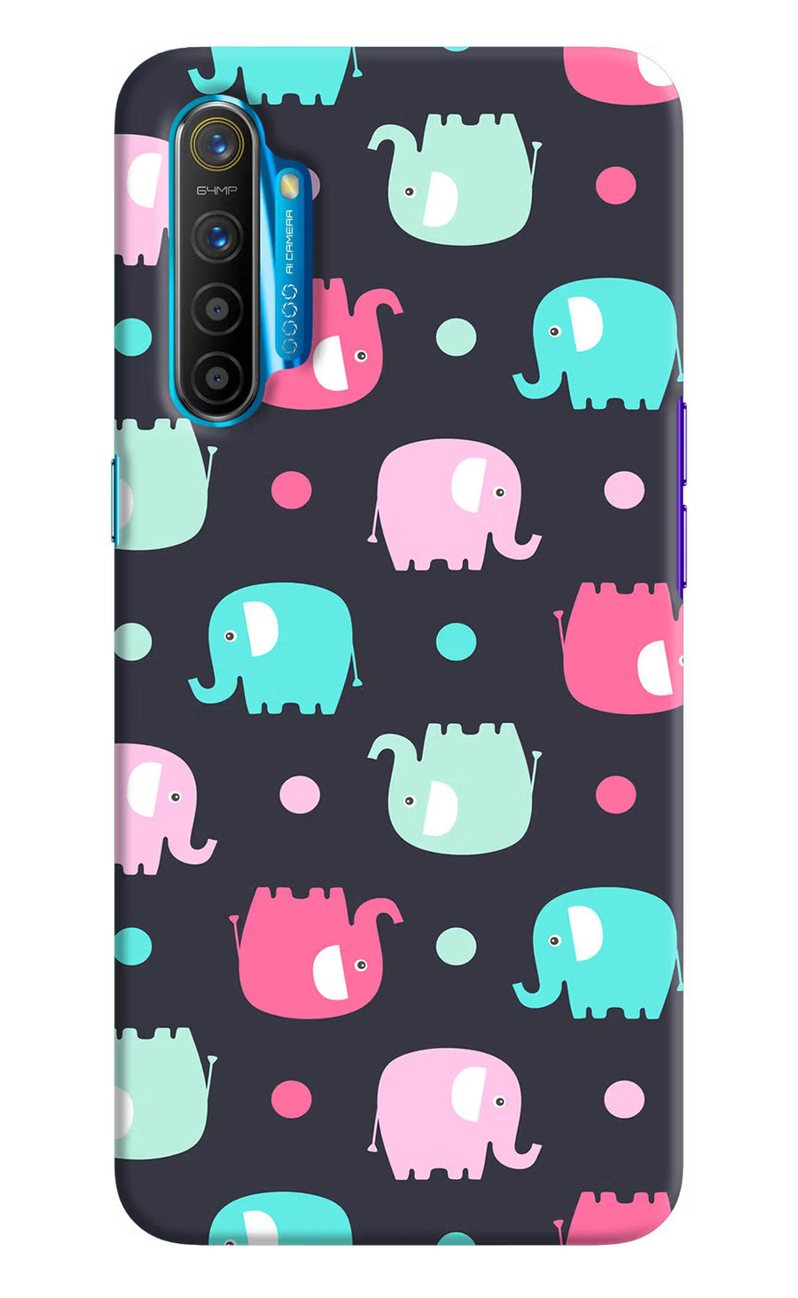 Elephants Realme XT/X2 Back Cover, Hard case