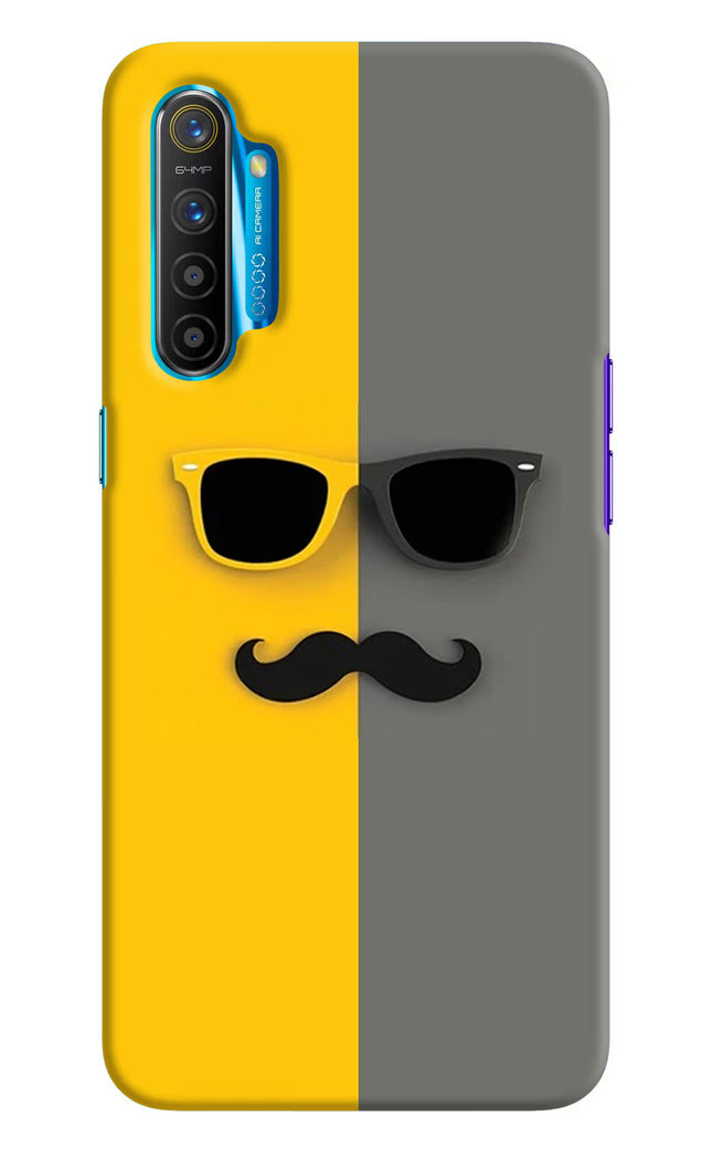 Sunglasses with Mustache Realme XT/X2 Hard Case Back Cover by Casekaro