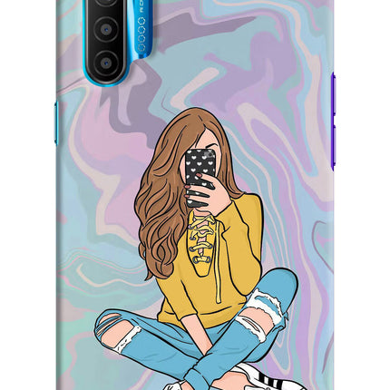 Selfie Girl Realme XT/X2 Hard Case Back Cover by Casekaro